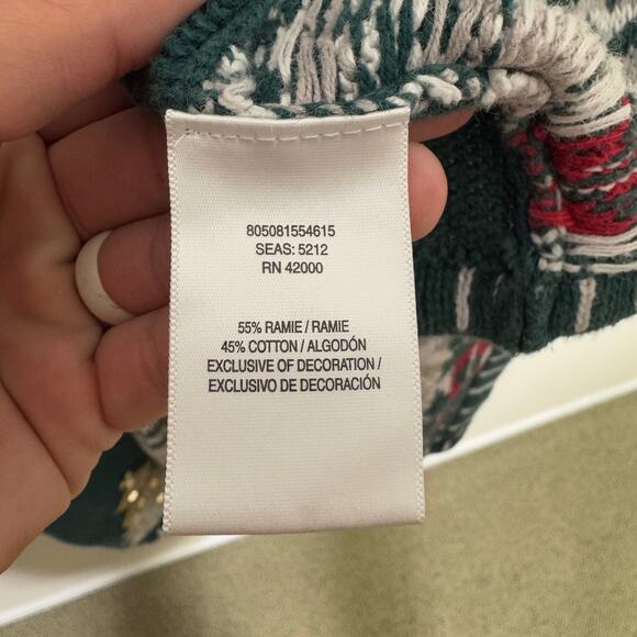 Holiday Editions Christmas Embroidered Sweater Vest US Women's XL - Picture 6 of 8